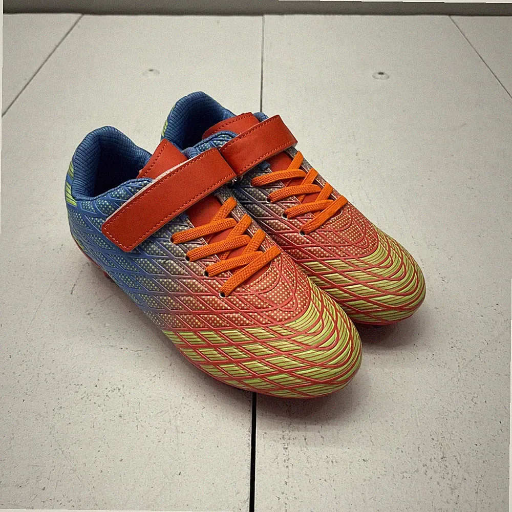 Multicolor Turf Soccer Cleats Shoes Athletic Footwear Unisex Big Kids Size 3.5