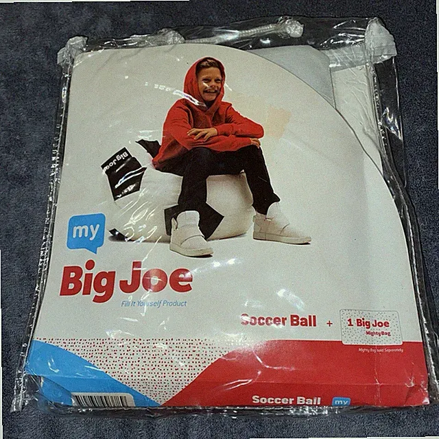 My Big Joe Soccer Ball Bean Bag Chair - 25” W x 24” L x 20” D