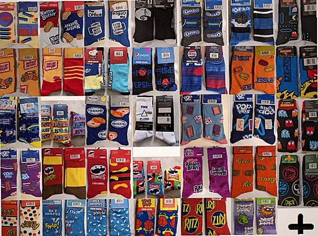 N-Z Odd Sox Crazy Socks Mens Size 6-12 Crew Socks Novelty Gift Gag Funny