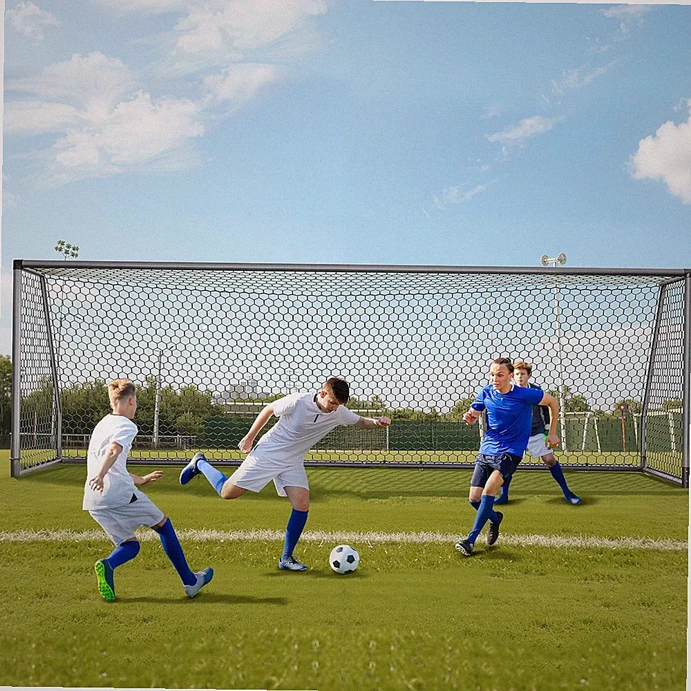 NAIZEA 24x8ft Soccer Goals 2.6" Aluminum Heavy-Duty Soccer Goal For Soccer Clubs