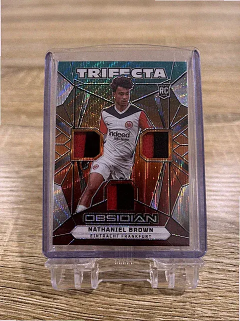 NATHANIEL BROWN 2024-25 Obsidian Trifecta Frankfurt TRIPLE PATCH GERMANY /10