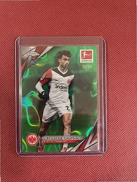 Nathaniel Brown Rookie Topps Chrome RC Green Wave / 99 Frankfurt Bayern