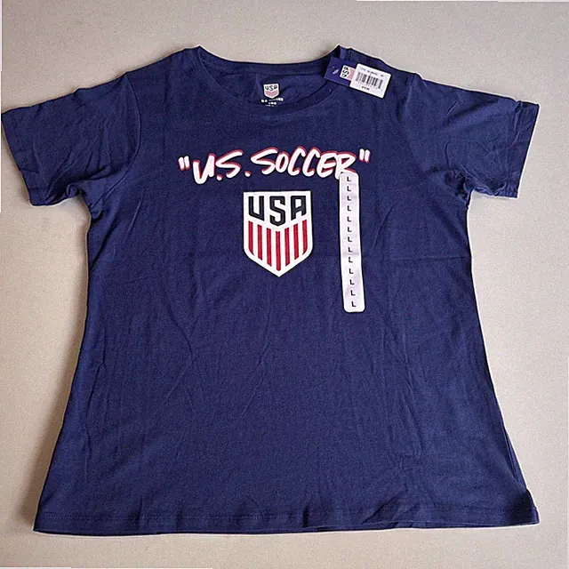 NEW 2026 Official FIFA World Cup Soccer USA Shirt Blue T-Shirt Women's LARGE NW