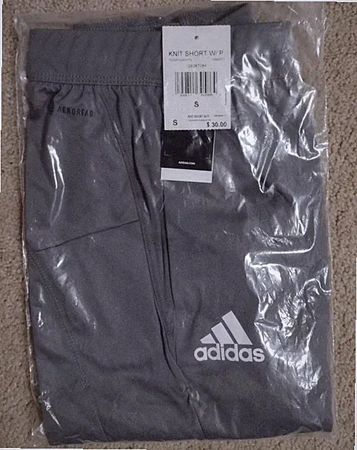 New Adidas Basketball Shorts Mens Gray Gym 9 Inch Inseam Small Medium Large