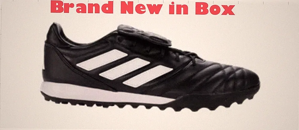 NEW Adidas Copa Gloro TF Turf Soccer Shoes Men's Size 12 Black White FZ6121