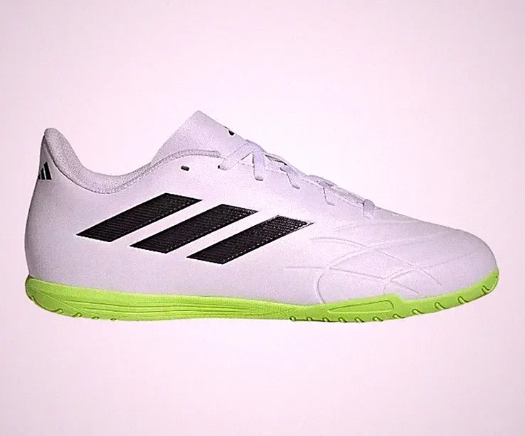 New adidas Copa Pure.4 IN White Black Indoor Soccer Cleats Mens Size 10.5 GZ2537