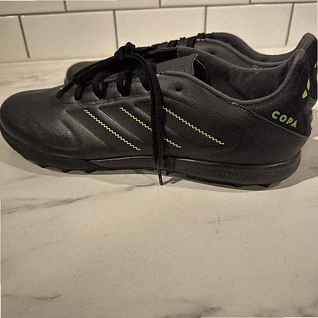 New Adidas Copa Pure III League TF turf (JR2855) Black Lemon Size 9.5