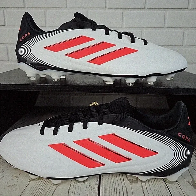 🟡 NEW Adidas Copa Pure III PRO FG Men's Size 10 White Red Black ID9042 Soccer🟡