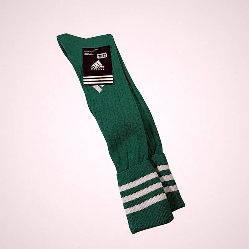 NEW Adidas Copa Zone Cushion Soccer Socks Over The Calf Green/White Mens Sz 6-12