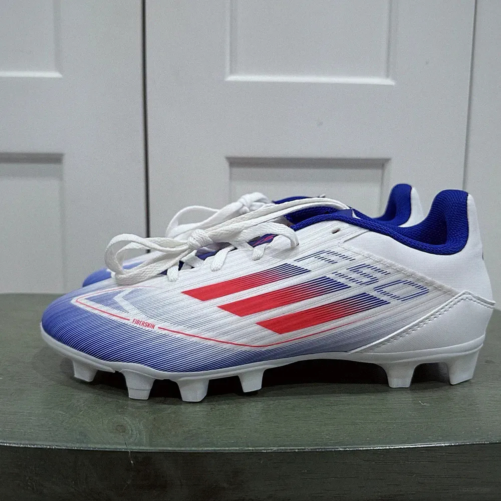 New Adidas F50 Club Flexible Ground Soccer Cleats White Unisex Size 6M/7W IE0611