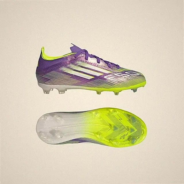 NEW ADIDAS F50 ELITE FG FIRM GROUND KIDS/YOUTH SOCCER CLEATS PURPLE JH7714 SZ 1