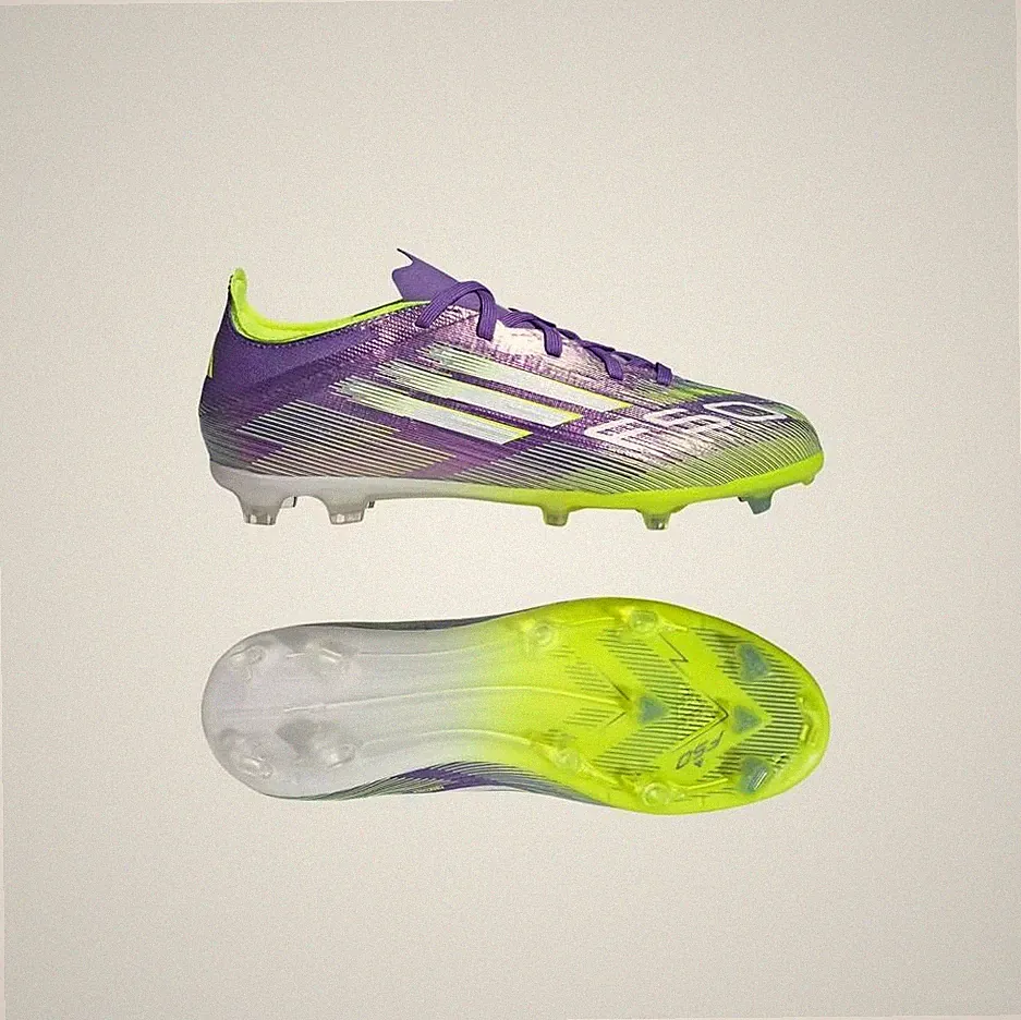 NEW ADIDAS F50 ELITE FG FIRM GROUND KIDS/YOUTH SOCCER CLEATS PURPLE JH7714 SZ 4