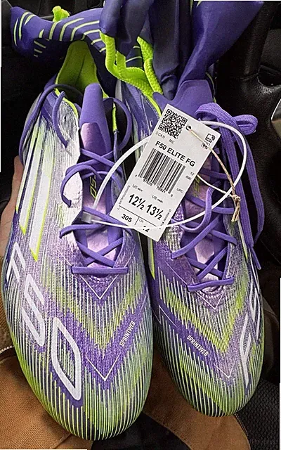 NEW Adidas F50 Elite FG Soccer Cleats Men’s 12.5 Purple Lucid Lemon JH7615