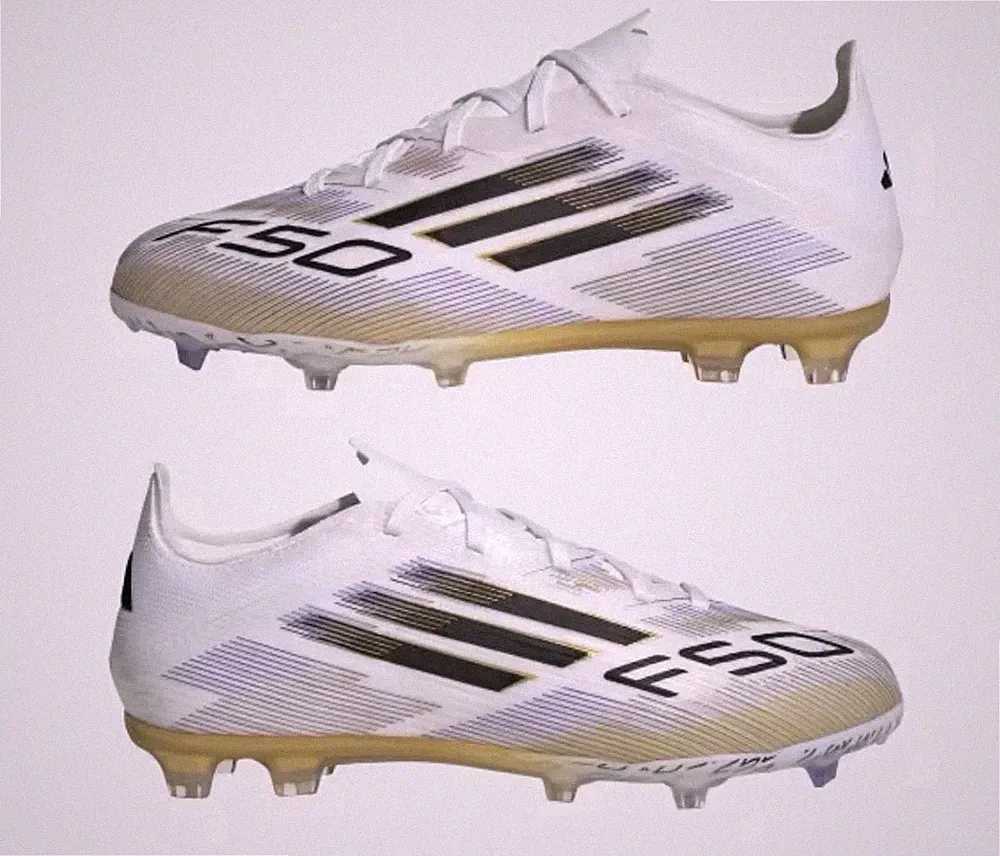 NEW Adidas F50 FG Elite Soccer Cleats White JH7713 Youth Size 1