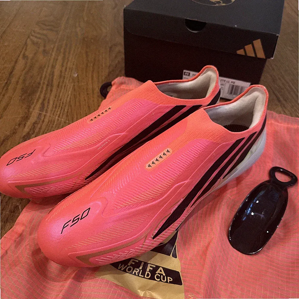 New Adidas F50 Hyperfast Elite Laceless Firm Ground Soccer Cleats KJ6080 10.5