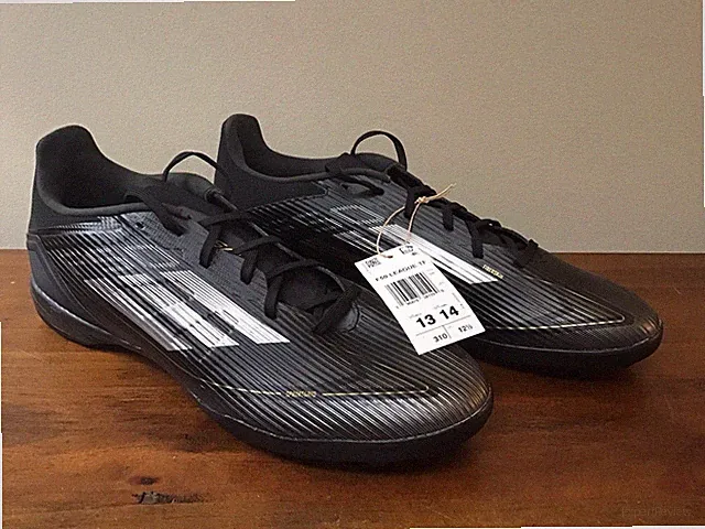 NEW Adidas F50 League Turf Indoor Men's Soccer Cleats Athletic Shoe Black US 13