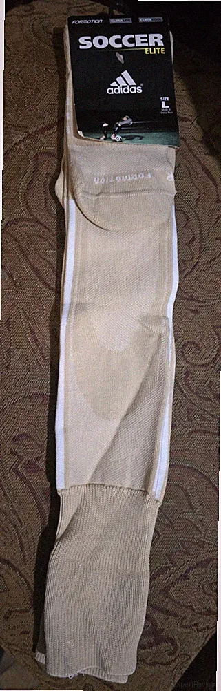 NEW Adidas Formotion Soccer Elite Socks Over The Calf Tan Size L M 9-13/ W 10-12