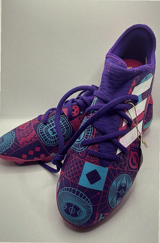 New Adidas Gamemode Knit FG Men's Size 12 Soccer Purple Cleats Shoes GV6865