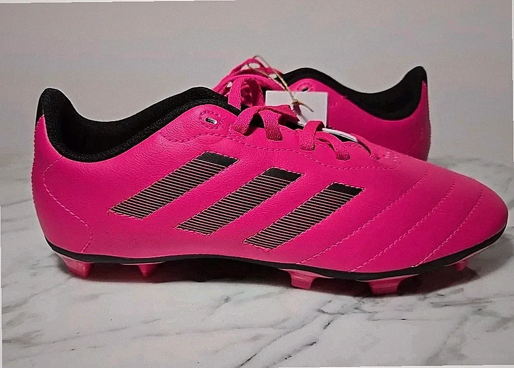 New Adidas Goletto VIII FG J Soccer Cleats Youth Size 5.5 Hot PINK