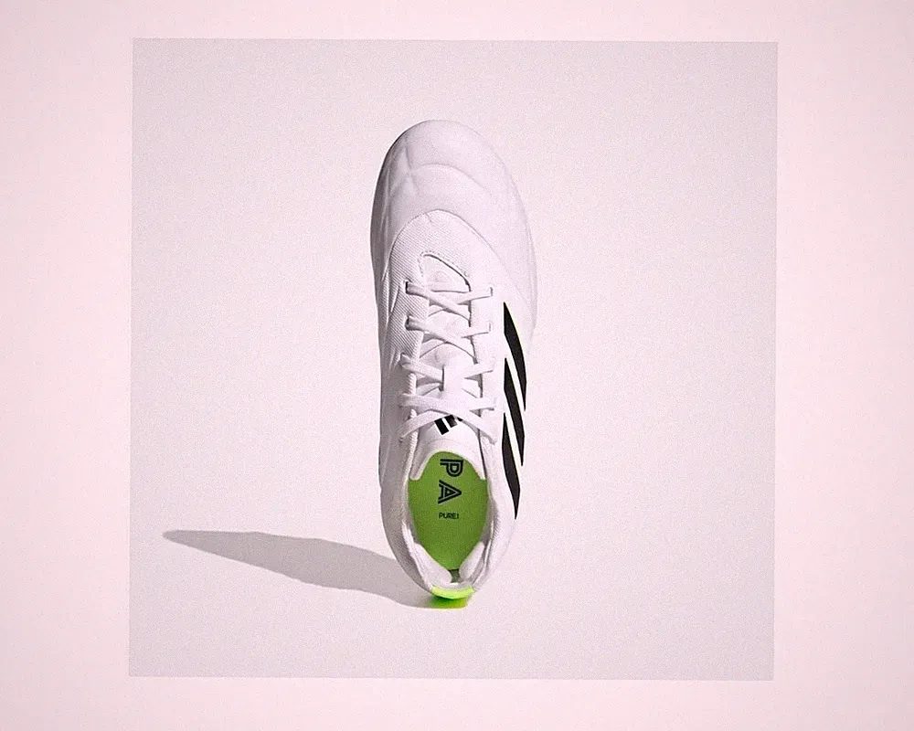 NEW adidas Kids Size 6 COPA PURE.1 FIRM GROUND SOCCER CLEATS White Green HQ8971