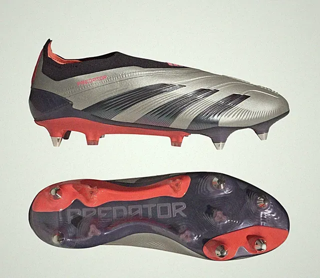 New Adidas Predator Elite Laceless SG Soccer Cleats Primeknit Sz 7.5 Platinum 🔥