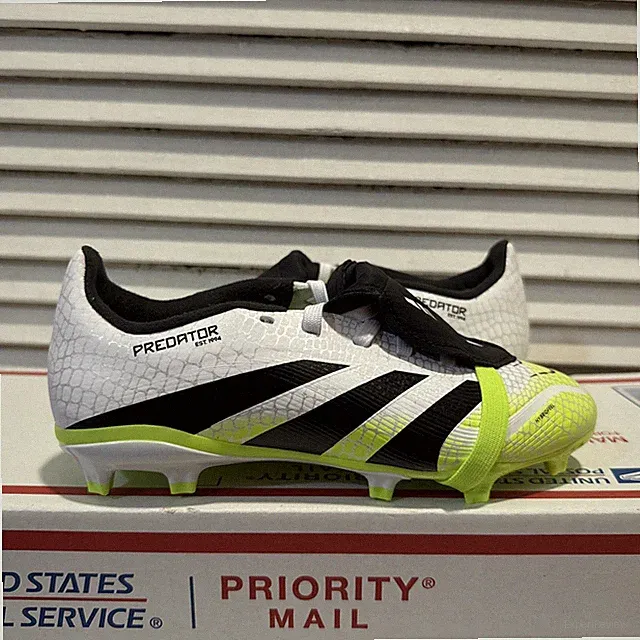 New Adidas Predator League FT FG Soccer Cleats Lucid Lemon Kids Size 2 JP9916