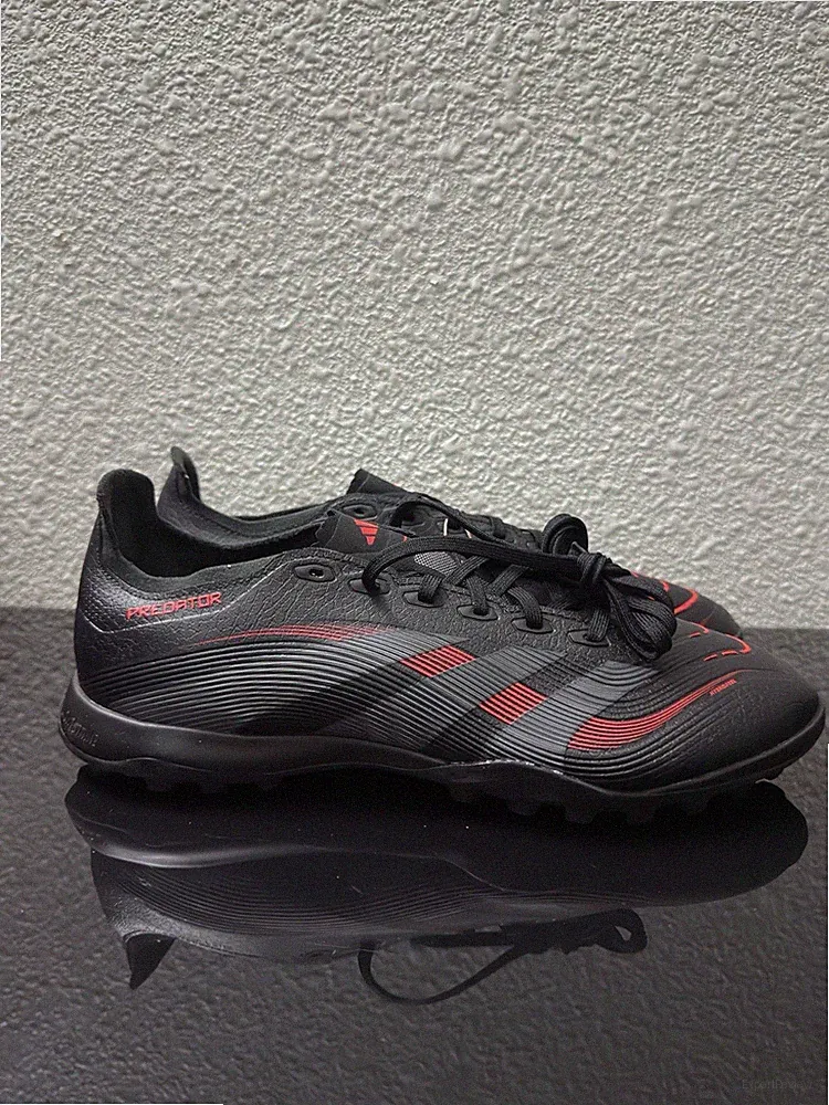 NEW Adidas Predator League TF Turf Soccer Shoes Black Red ID3768 Men’s Size 10