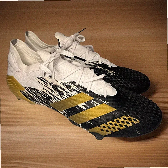 NEW Adidas Predator Mutator Soccer Cleats 20.1 SG White Gold Black Men Size 7