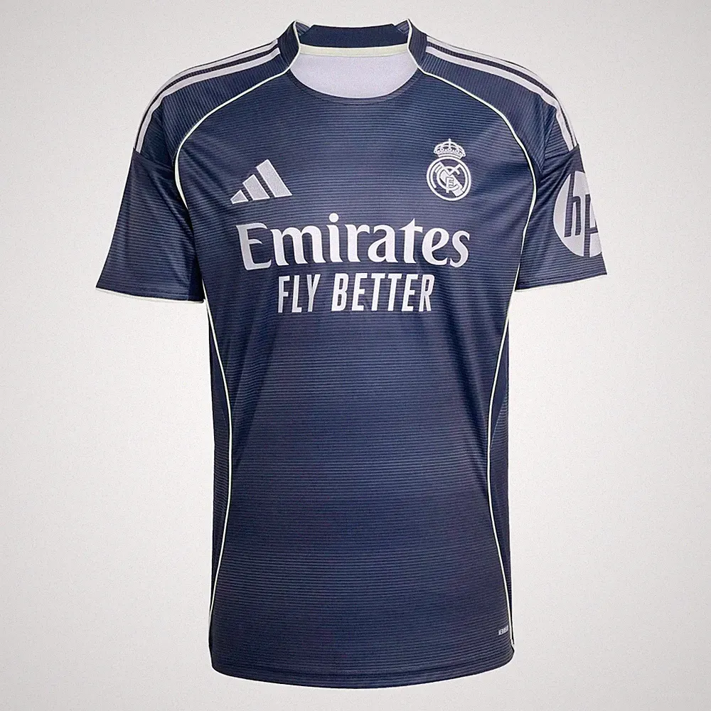 New Adidas Real Madrid Away Jersey 2025-26 Navy Blue Soccer Shirt Mens S M L XL