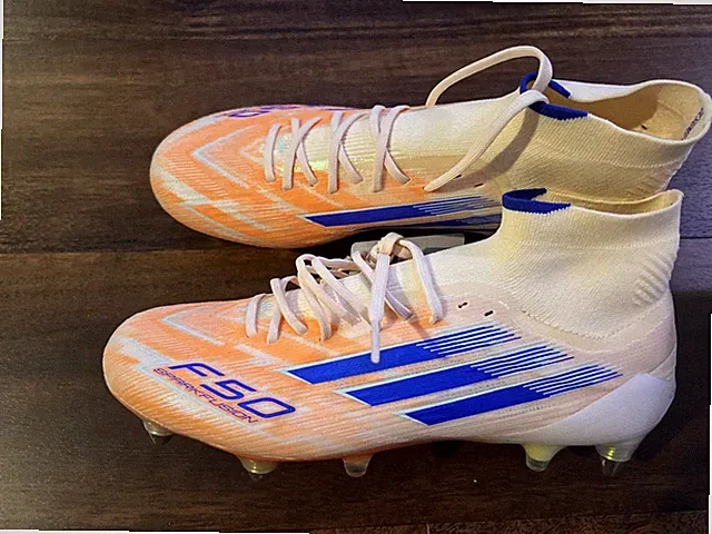 New Adidas Womens F50 Spark fusion Elite Metal Soccer Cleats Size 7 Orange