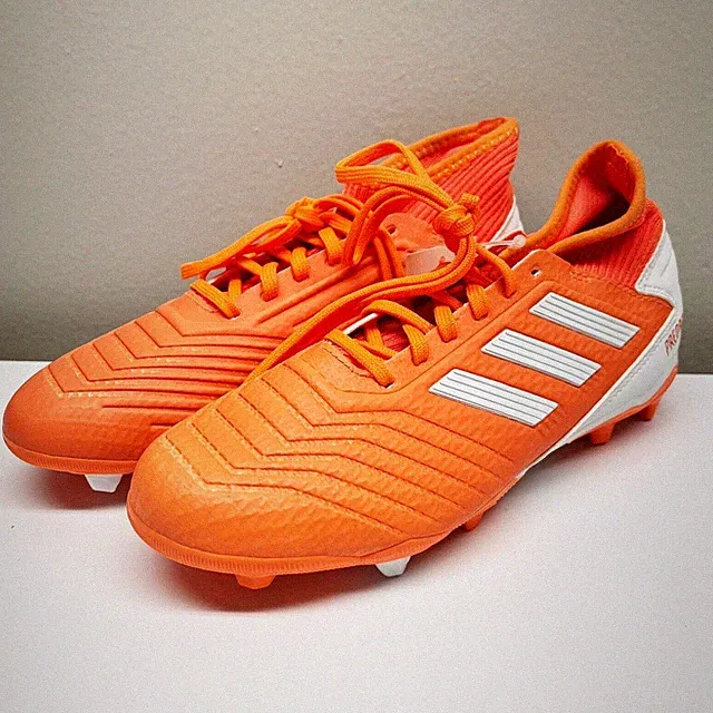 NEW Adidas Womens Predator 19.3 FG Soccer Cleats Coral/White Shoes Size 5