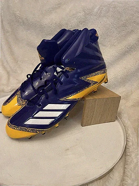 New adidas x cleats Anniversary Freak Purple Gold Size 16 NWOT