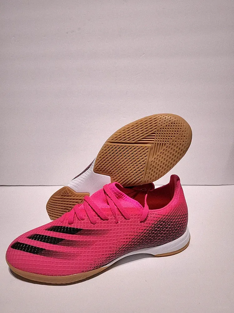 New Adidas X Ghosted.3 Indoor Soccer Shoes Pink Black FW6938 Men’s Size 11.5
