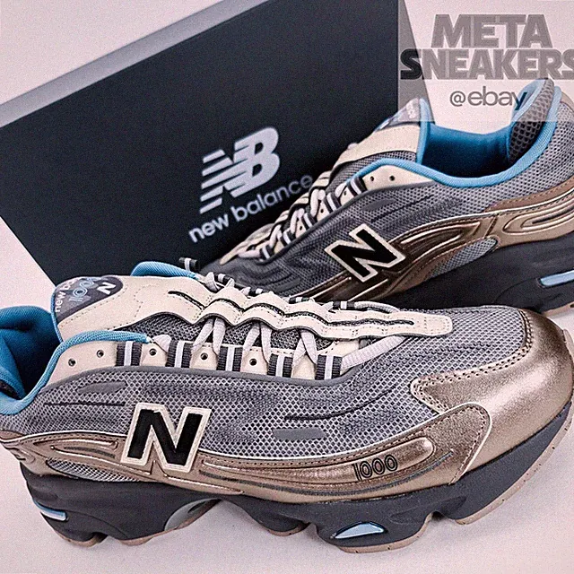 New Balance 1000 US 10 Men's Brown Grey Blue Metallic Retro Run NB M1000DH New