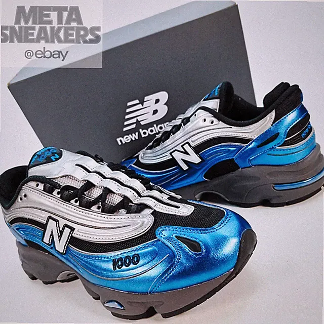 New Balance 1000 US 11 Men's Blue Silver Grey Black Retro Runner NB M1000ENV New