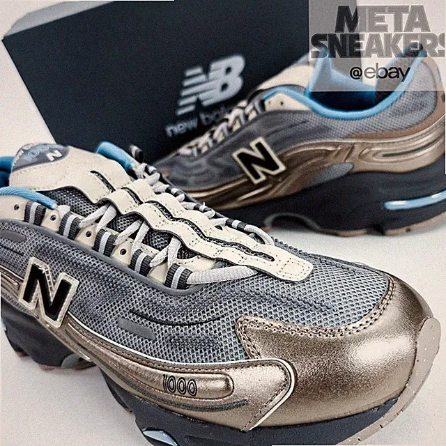 New Balance 1000 US 11 Men's Brown Grey Blue Metallic Retro Run NB M1000DH New