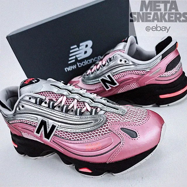 New Balance 1000 US 11 Men's Pink Taffy Silver Metallic Retro Run NB M1000U New