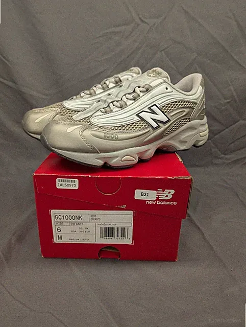 New Balance 1000 US 6Y 7.5W Brown Silver Metallic Retro Runner NB M1000N NIB