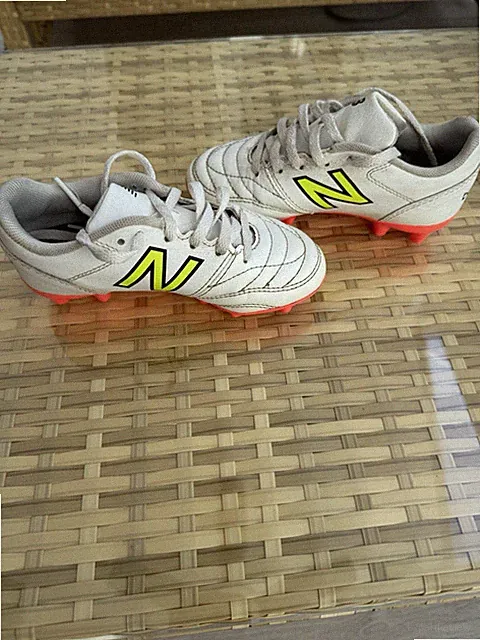 New Balance 442 Academy FG V2 Unisex Kids Soccer Shoes Size US Kids Wide 10.5