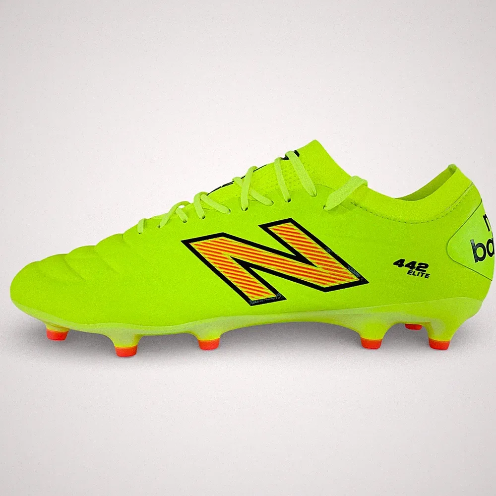 New Balance 442 Elite FG v2 Hi-lite Energy Yellow Men's Soccer Cleats MS41FEF2