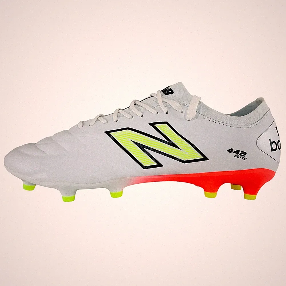New Balance 442 Elite FG v2 White Men's Soccer Cleats MS41FEB2