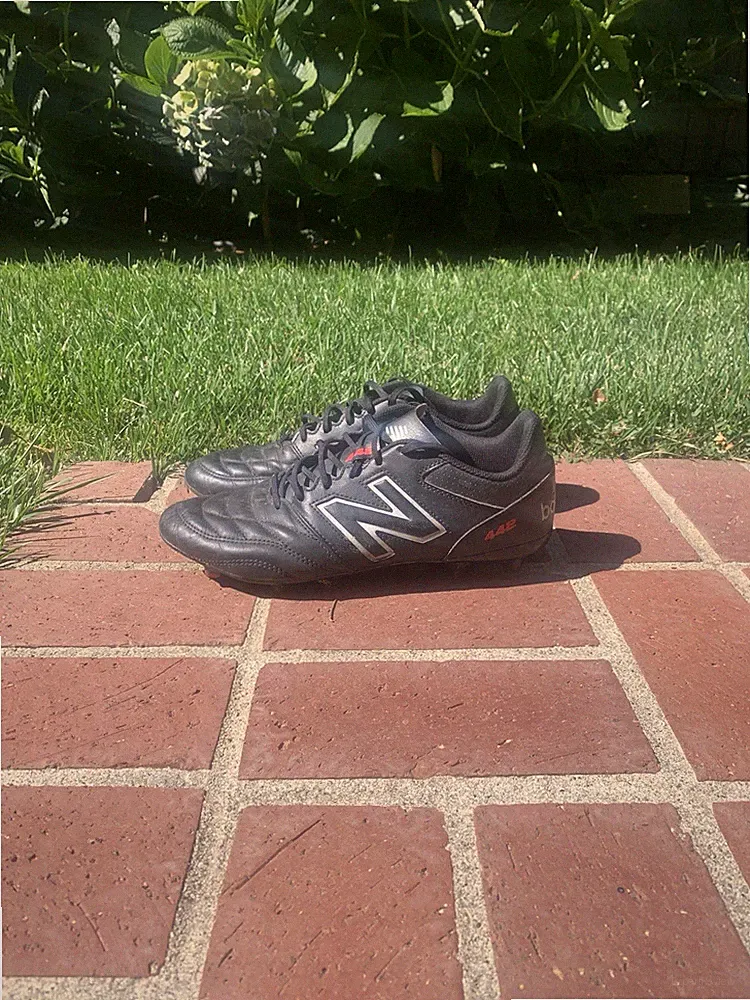 New Balance 442 V2 Black Soccer Cleats- Size 10