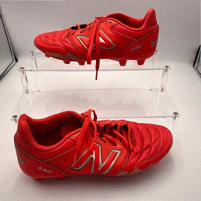 New Balance 442 V2 Team FG MS42FRD2 Men's 6.5 Sneakers Red Leather Soccer Cleats