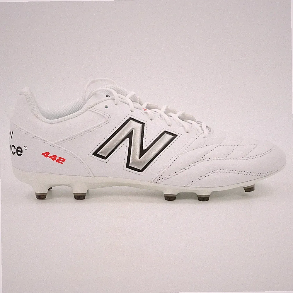 New Balance 442 V2 Team FG 'White' MS42FWT2 Leather Soccer Cleats Multi Size