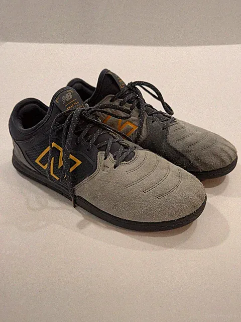New Balance Audazo Mens 9.5 V5 Pro Suede Steel Thunder Gray Indoor Courts Futsal