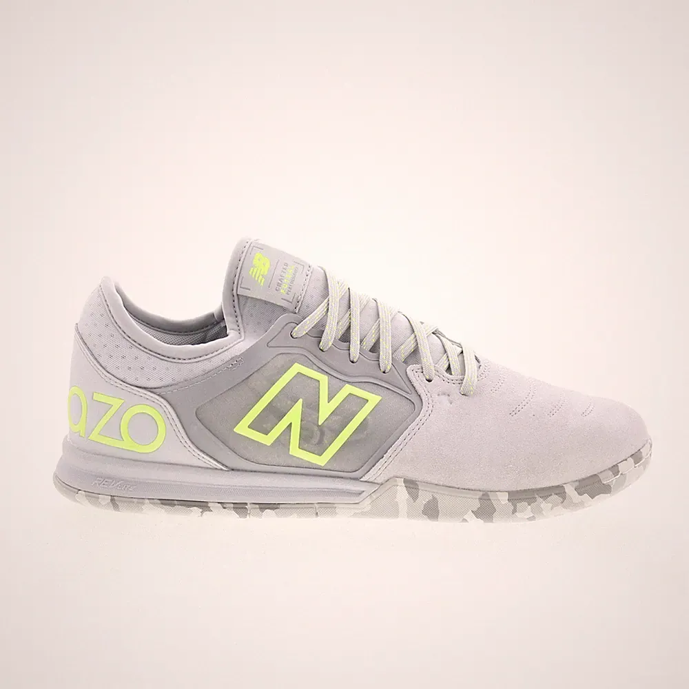 New Balance Audazo V5+ Pro Suede Indoor Mens Gray Athletic Soccer Shoes 11.5