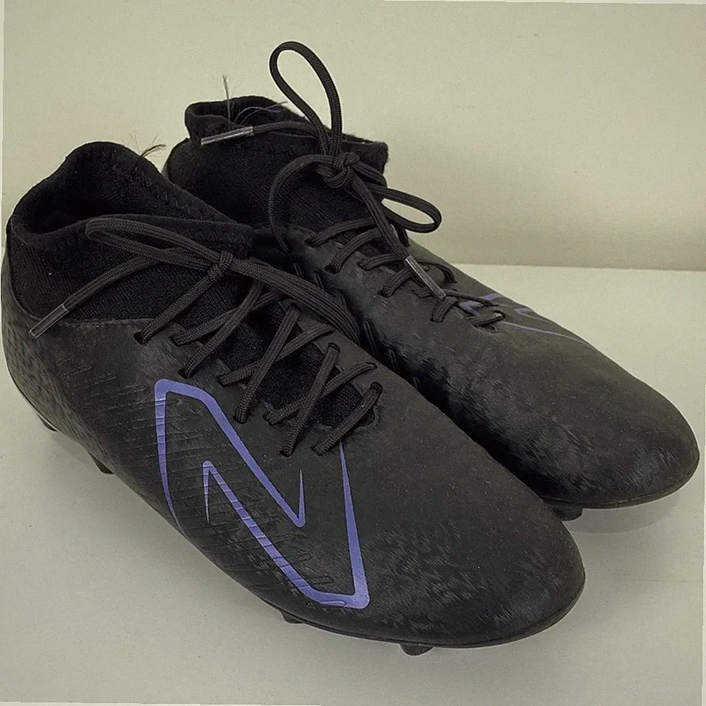 New Balance Black Purple Outdoor Soccer Cleats Women’s 6.5 TEKELA V4 MAGIQUE FG