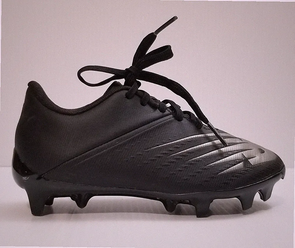 New Balance FG Firm Ground Football Soccer Black Cleats Big Kids Size 10.5 Wide