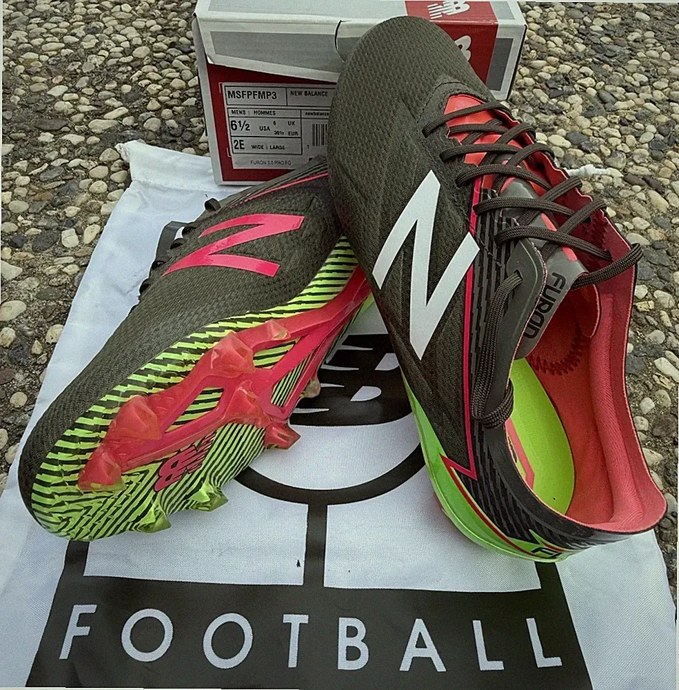 New Balance Furon 3.0 Pro FG Soccer Cleats Green US 6.5 2E Wide W/Bag NIB
