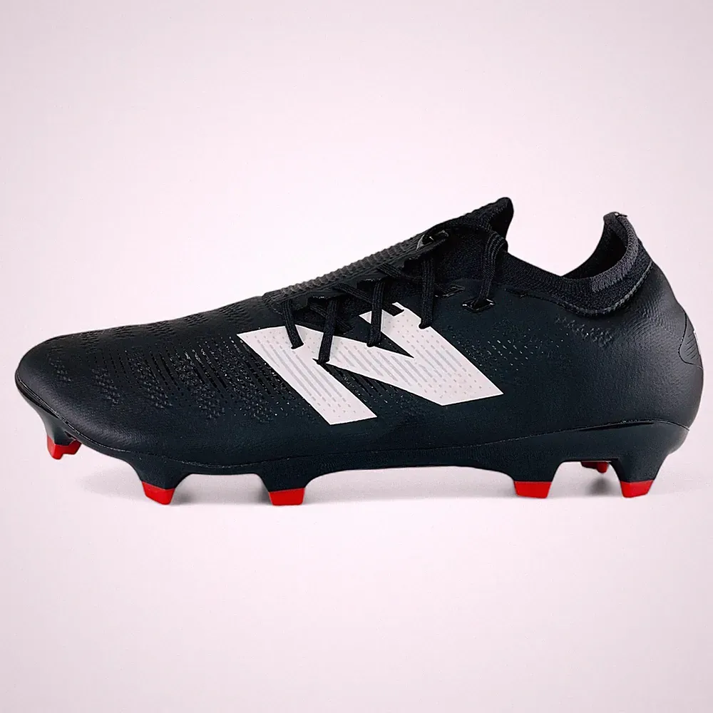 New Balance Furon Pro FG v7+ Black White Red Men's Wide Soccer Cleats SF1FB75